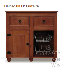 PREÇO + BARATO DO BRASIL | Balcão c/ Fruteira | L 0.80 | ZN 