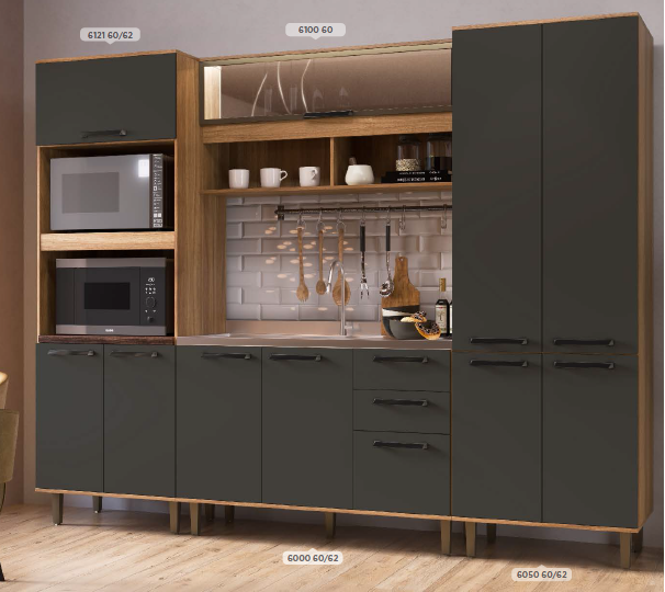 Cozinha Modulada Áurea c/ 04 Peças | MAC 