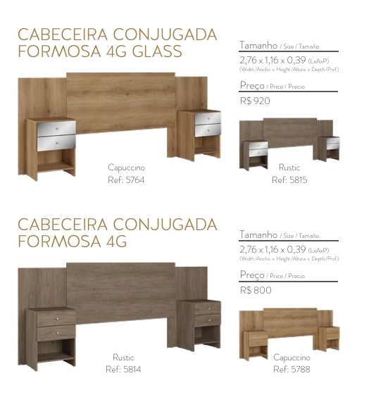 Cabeceira Conjugada Formosa | Venda:-45% | THB 0925