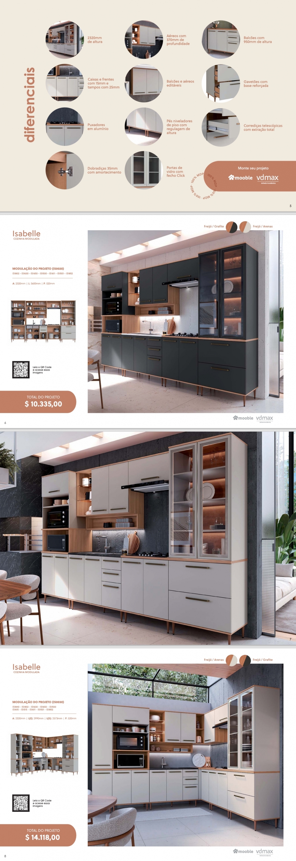 Cozinha Modulada Isabelle | Delmarco | Venda: -52% 0425