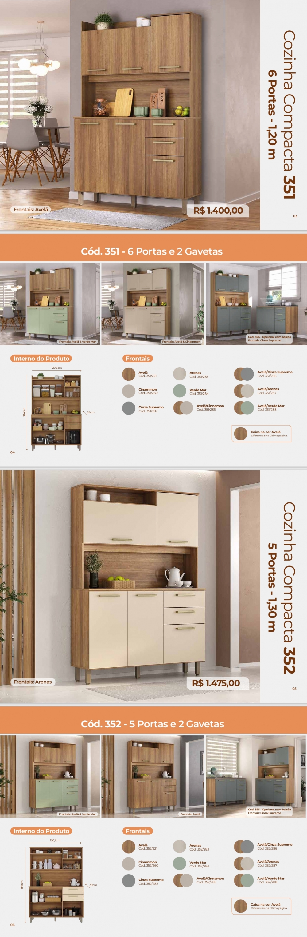 Cozinhas Compactas - Kits  | Móveis Luciane | Venda +55%  0325