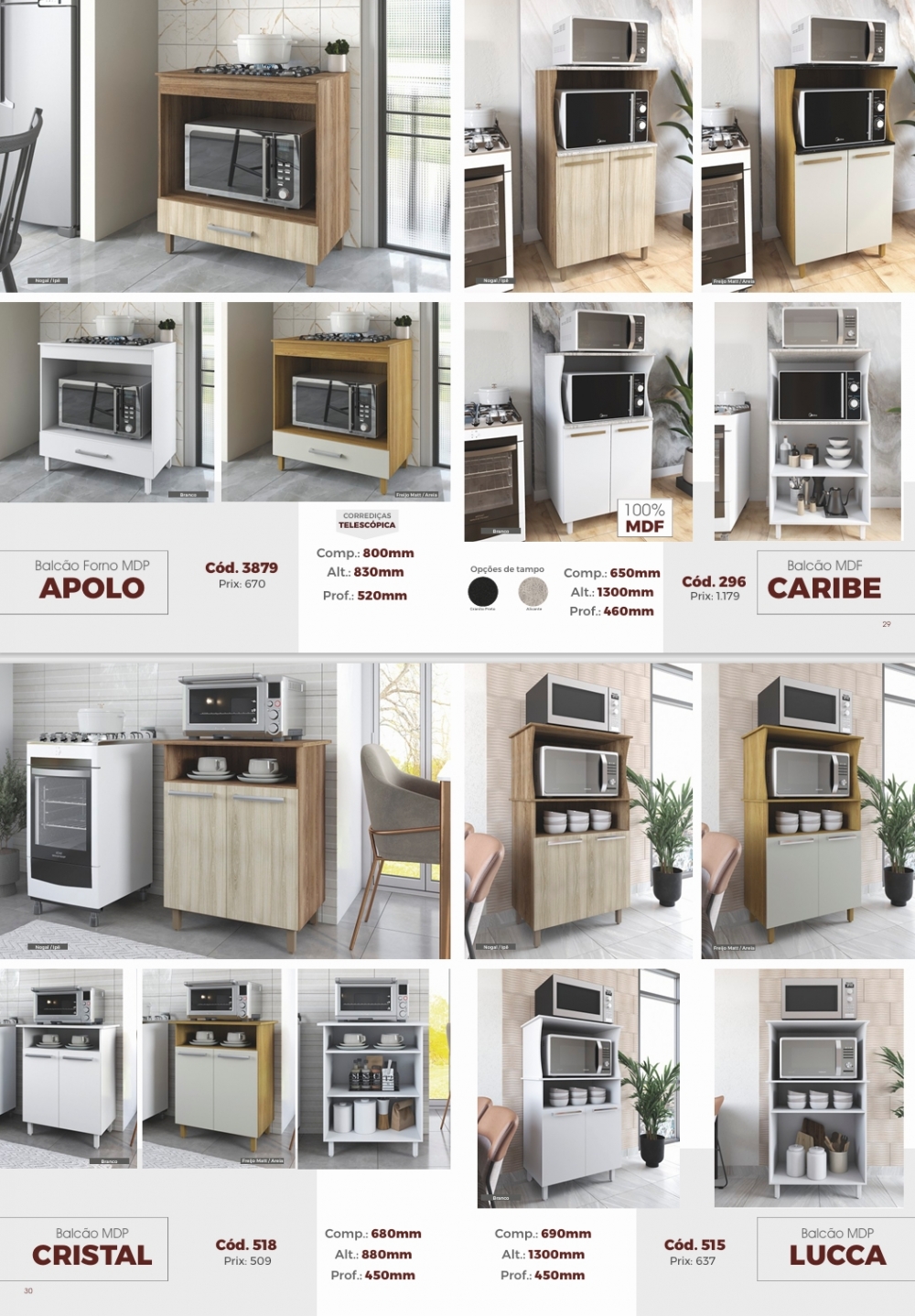  Balcão Forno e Multiuso | 3879 - 296 - 518 - 515 - 383/578 - 201/204 | Darmovel | Venda: -60% 0425