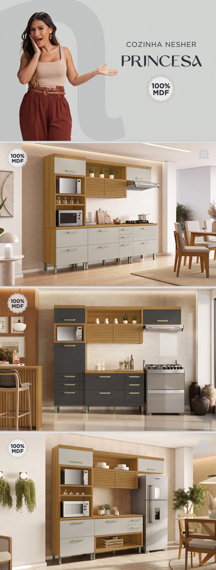 Cozinha Nesher | Princesa | Venda : Nesher +22% 0425