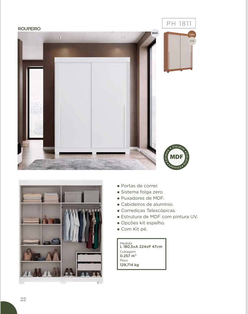 Roupeiro PH 1811 | Herval 0726