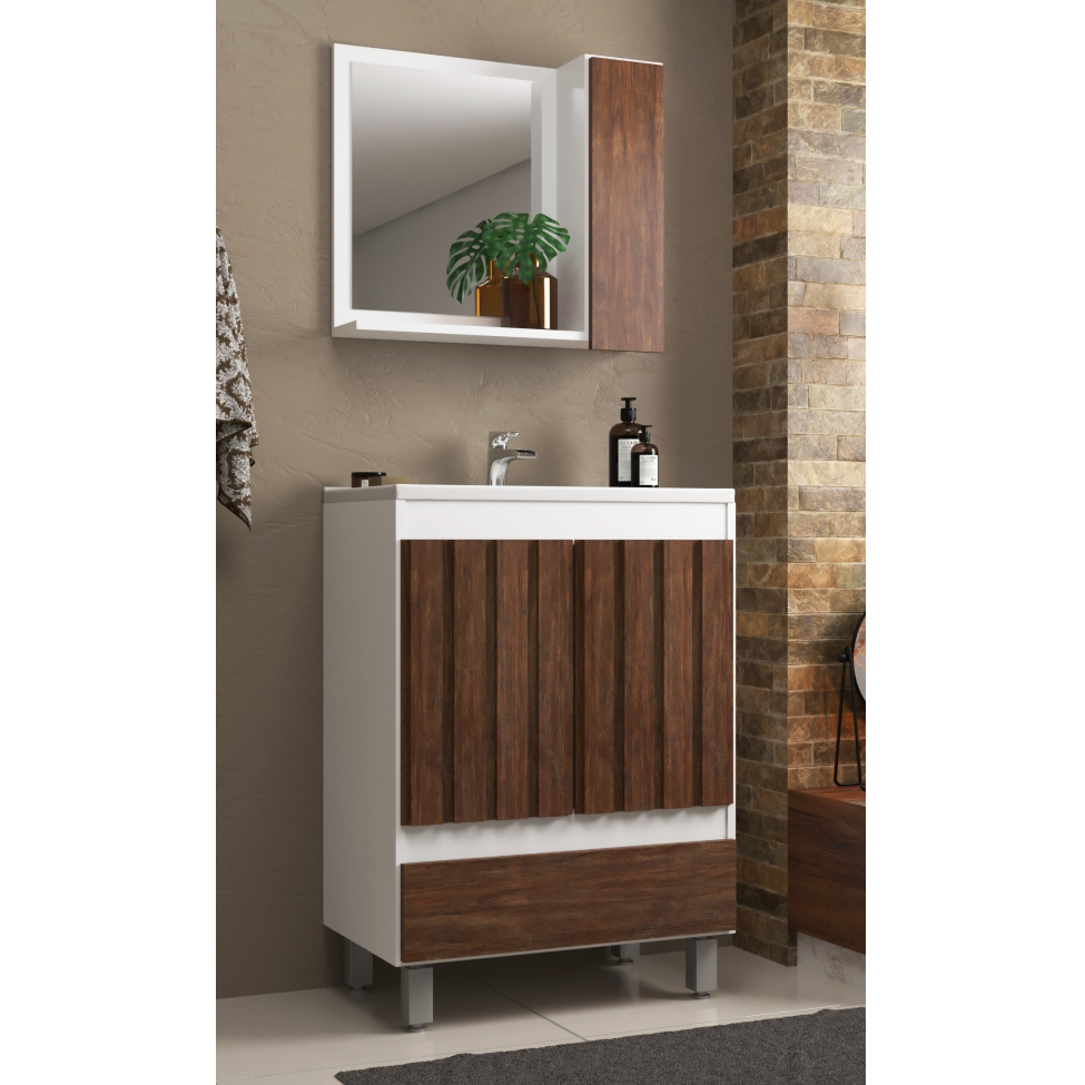 Conjunto Gabinete e Espelheira Durban 60 | Belizze