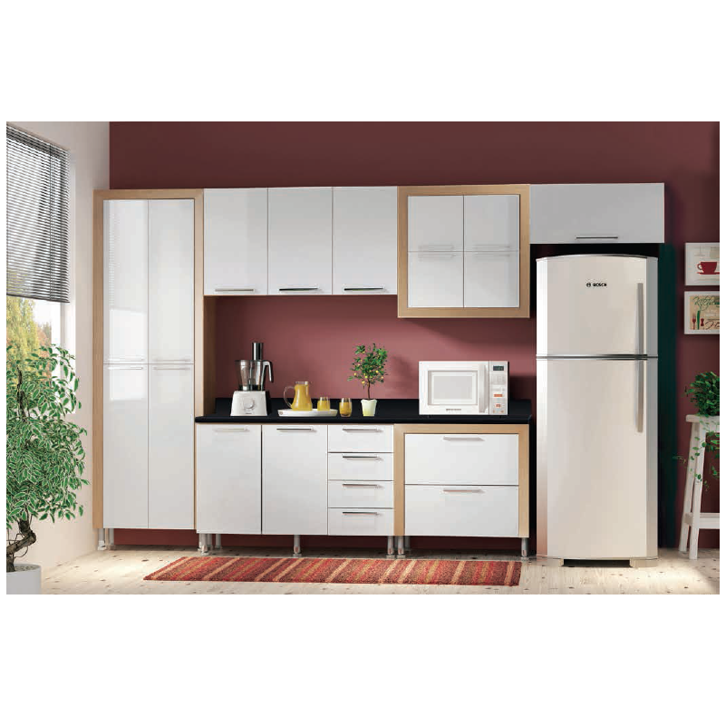 Cozinha Modulada Sob Medida Aspen | 6 Peças | Ditália Móveis