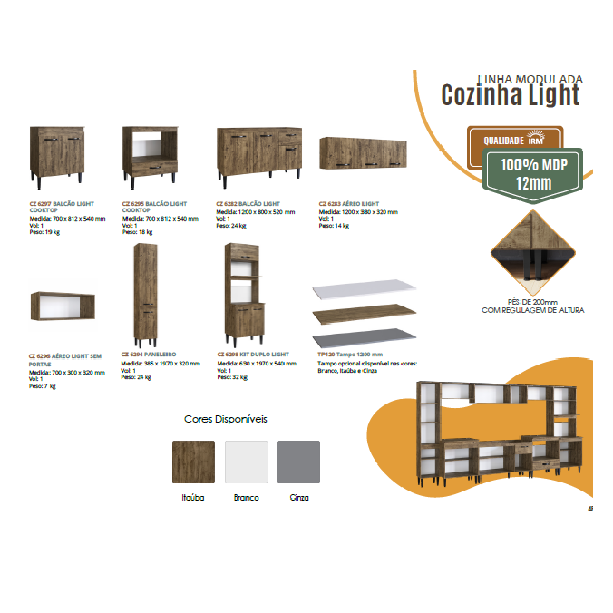Cozinha Modulada Light Módulos | Irm Móveis