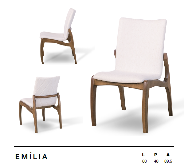 Cadeira Emília | L2 Design Mobiliário
