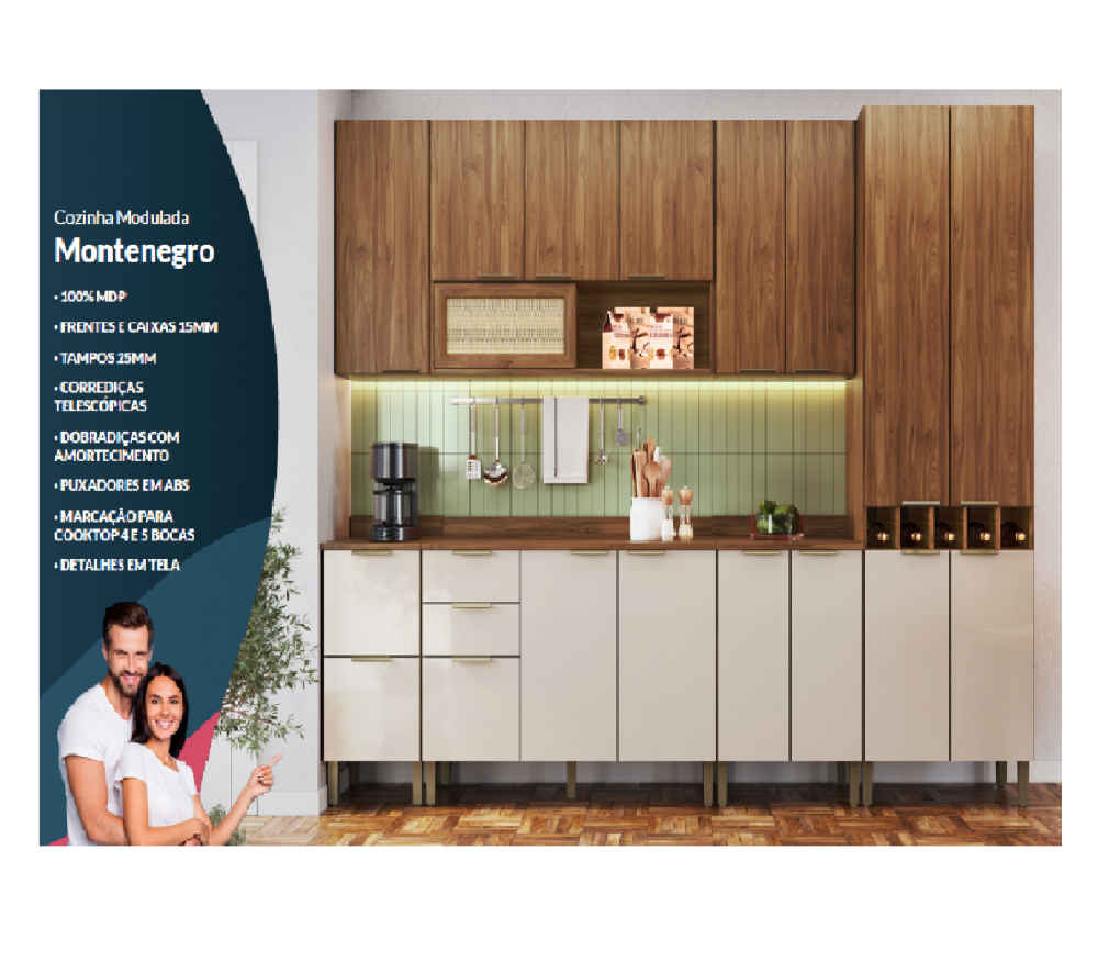 Cozinha Modulada Montenegro | Decibal