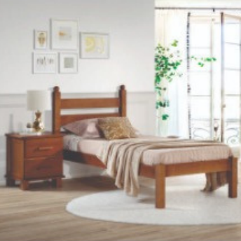 Cama De Solteiro Em Pinus | Ref. 36 | BH 