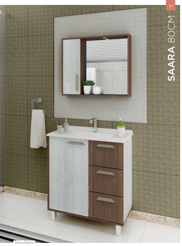 Conjunto Banheiro Saara 80CM | Balcony 0926 