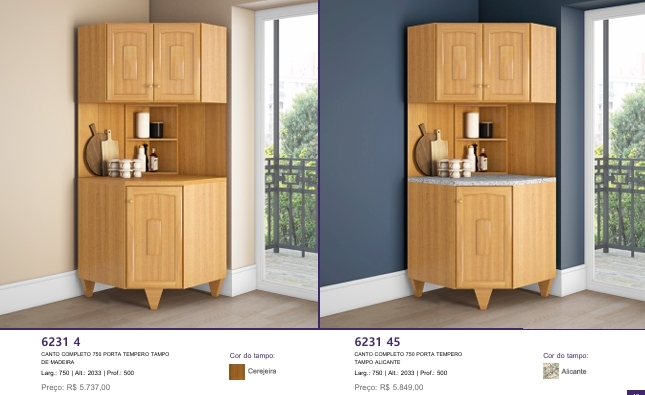 Linha Cerejeira MD6 | Canto Completo | 6231 4 - 6231 45 | Venda: -70% | Mayer 0525