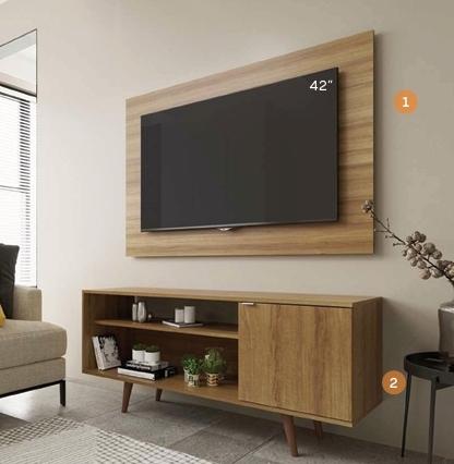 Conjunto Painel + Rack | 01-PA2915 - 02-R1486 | Tecnomobili 0326