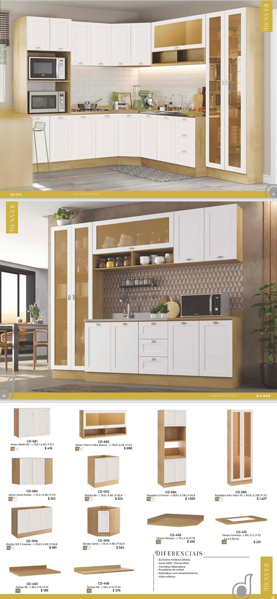 Cozinha Denver | Venda:-60% | Ditalia 0725