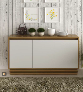 PREÇO + BARATO DO BRASIL | Buffet c/ 03 Portas 160 | BB2610 | Tecnomobili