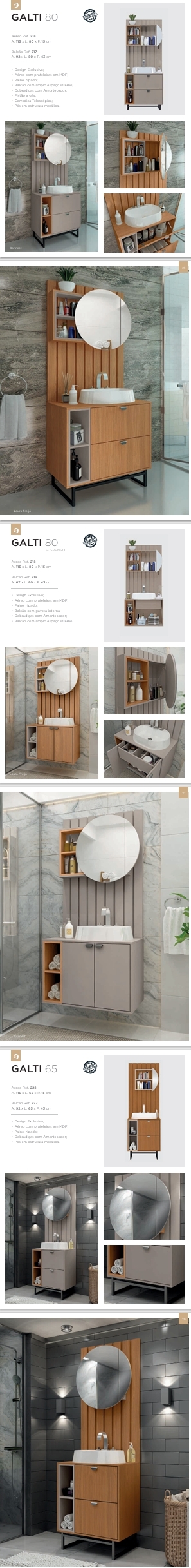 Conjunto de Banheiro | Galti | Balcony 0625