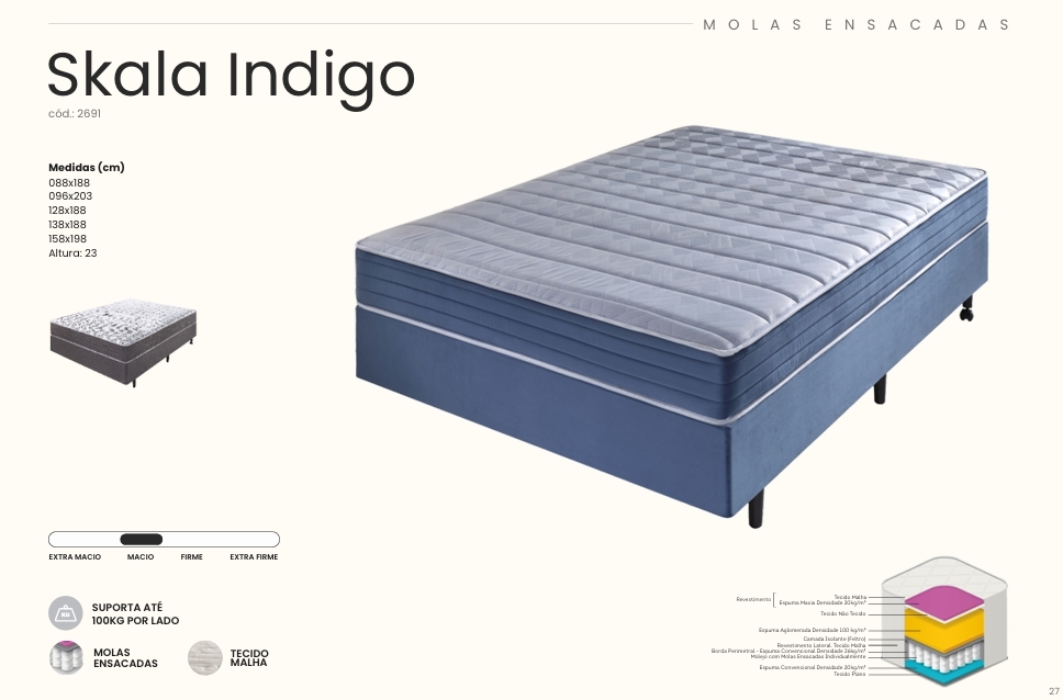 Colchão Skala Indigo | Estofama 0626