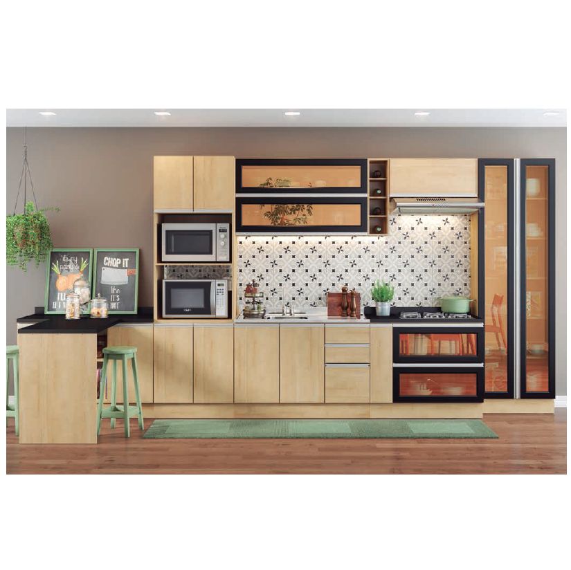 Cozinha Modulada Sob Medida Riviera | 9 Peças | Ditália Móveis