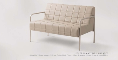 Poltrona Astrid 2 Lugares | Muller Elegant 0726