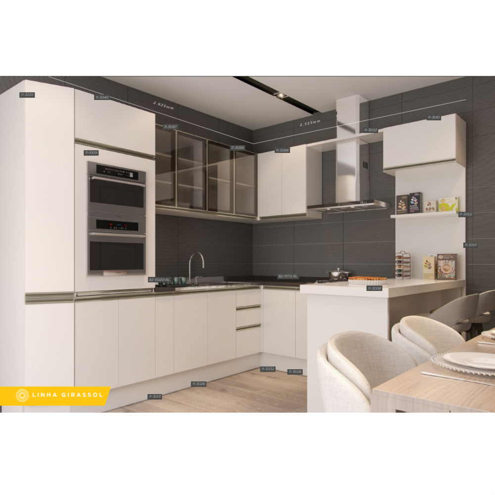 PREÇO + BARATO DO BRASIL | Cozinha Modulada Sob Medida Linha Girassol | Caloma