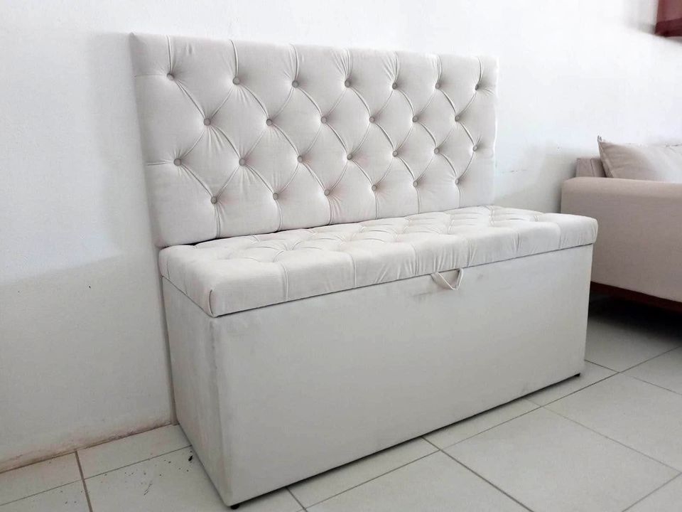 PREÇO + BARATO DO BRASIL | Baú com Cabeceira, Diversas cores | VJ Estofado