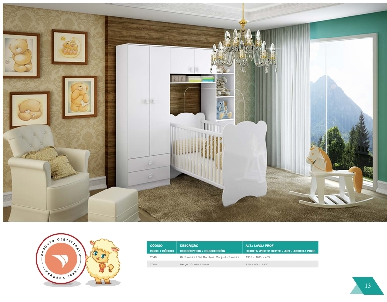 Quarto Infantil | 2040 - 7000 - 1590 - 2040 | Percasa 0625