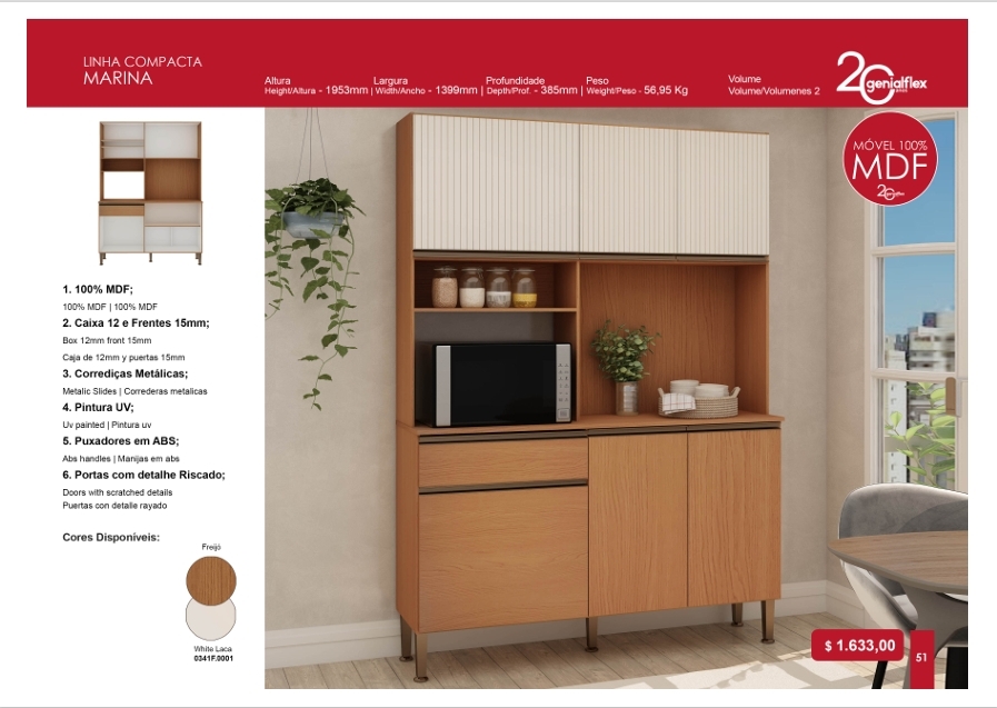 Cozinha Compacta Marina | Genialflex : Venda -50% 0325