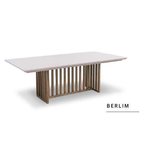 Mesa 180x90 Berlim | 90cm de diâmetro | L2 Design Mobiliário