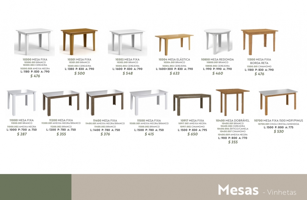 Mesas | Canção : Venda -20% 0325