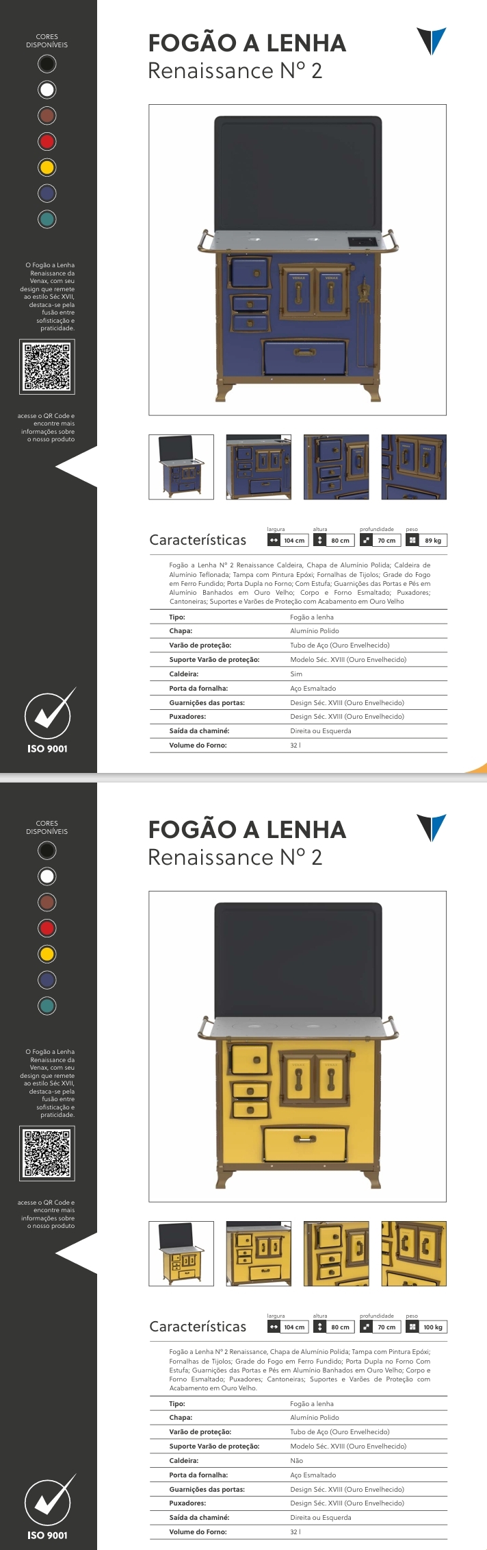 Fogão a Lenha | Renaissance | Venax 0425