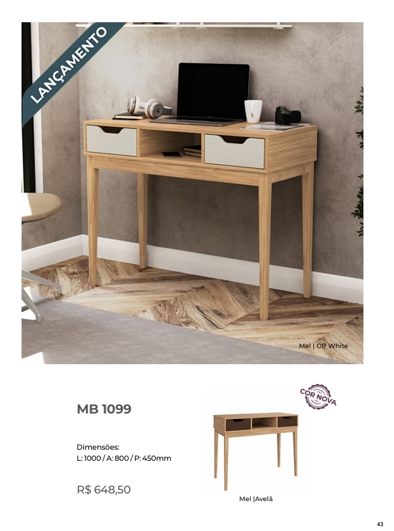 Escrivaninha | MB 1099 | Movelbento : Venda -40% 0325