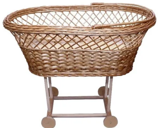Berço infantil vime natural | Ref 005 | Vime Alto Uruguai 