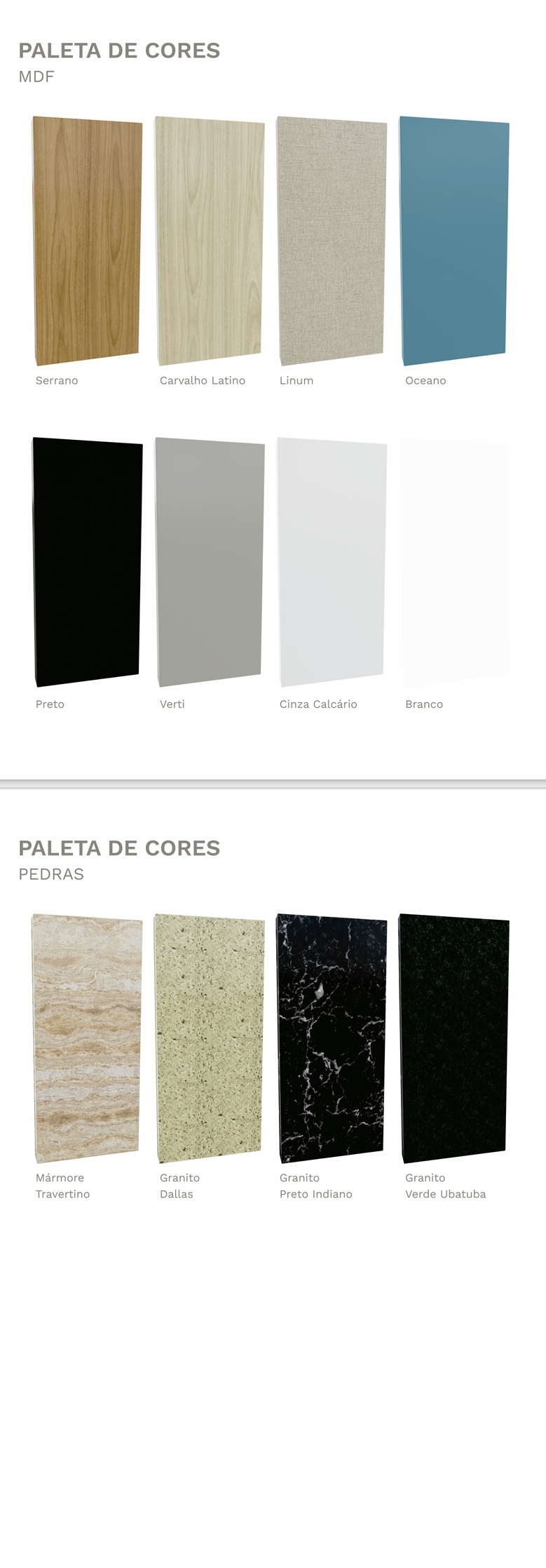 ZLUMINETTO - PALETA DE CORES