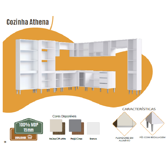 Cozinha Modulada Athena Módulos | Irm Móveis 