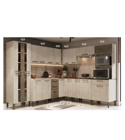 Cozinha Modulada Atraente | MAC