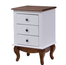 Mesa De Cabeceira Country Clean 3 Gavetas | Ativa 0626
