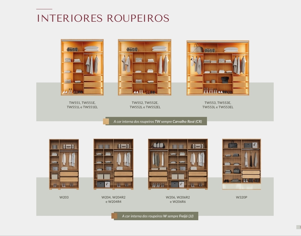 Interiores Dos Roupeiros | Dalla Costa 0826