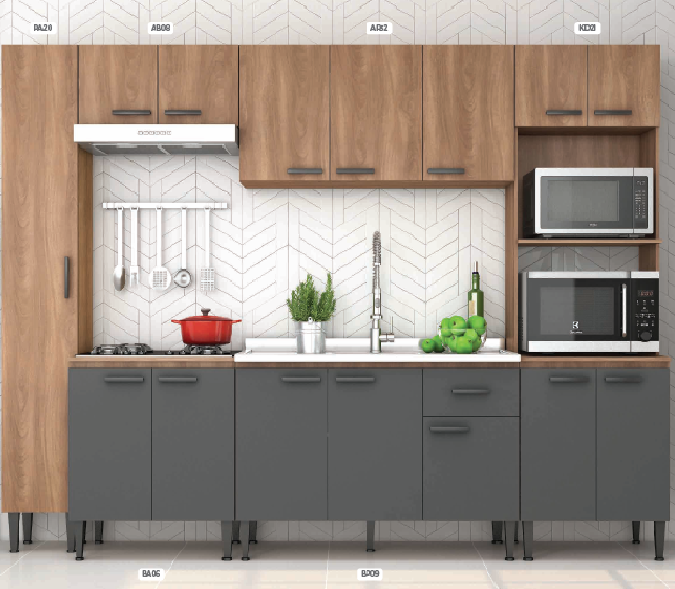 B209 | Cozinha Modulada Max 03 | Fellicci 