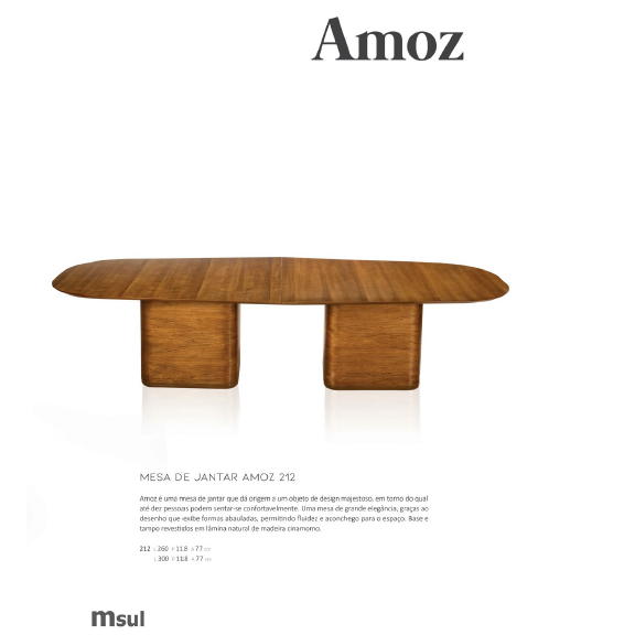 PREÇO + BARATO DO BRASIL | Mesa de Jantar Amoz 212 | Msul