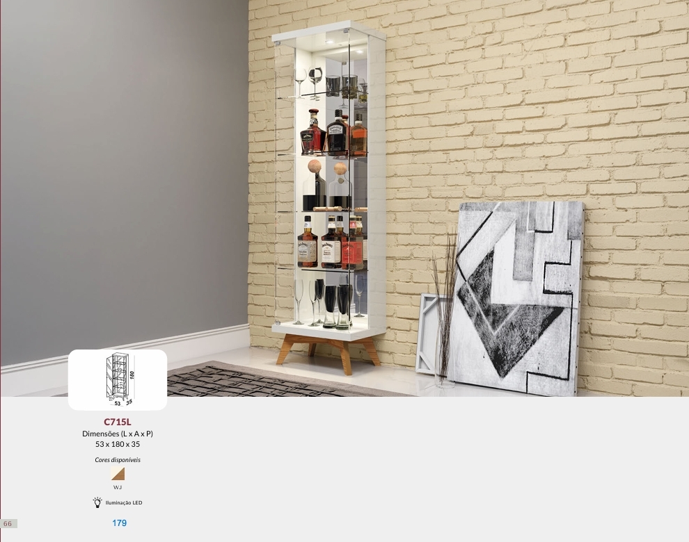 Cristaleira C715L | Dalla Costa 0826