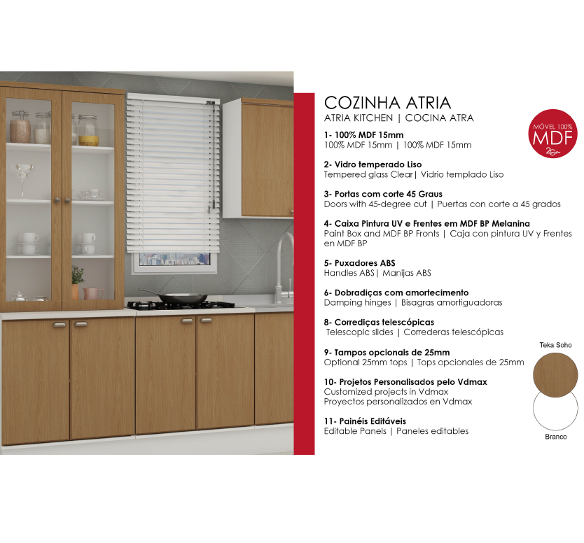Cozinha Modulada Atria | Genialflex