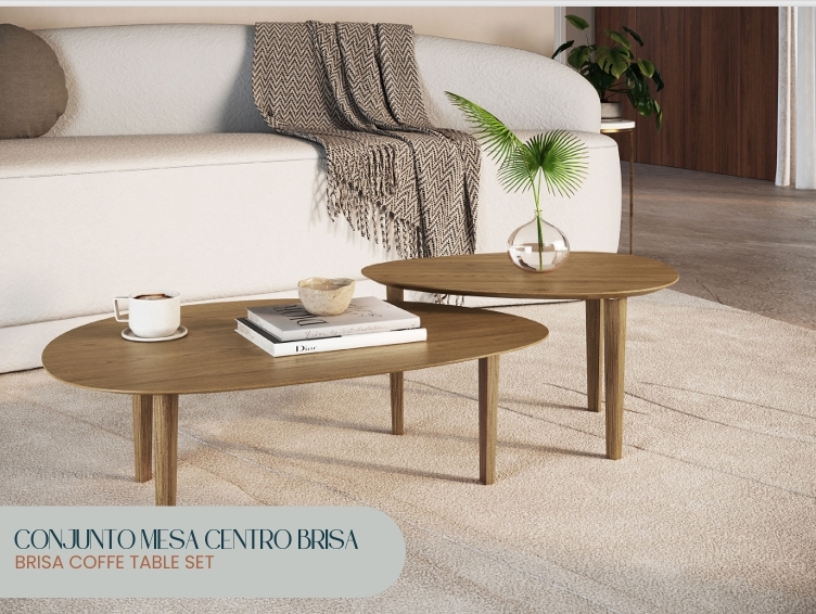Conjunto Mesa de Centro Brisa | Metta Mobili 0626