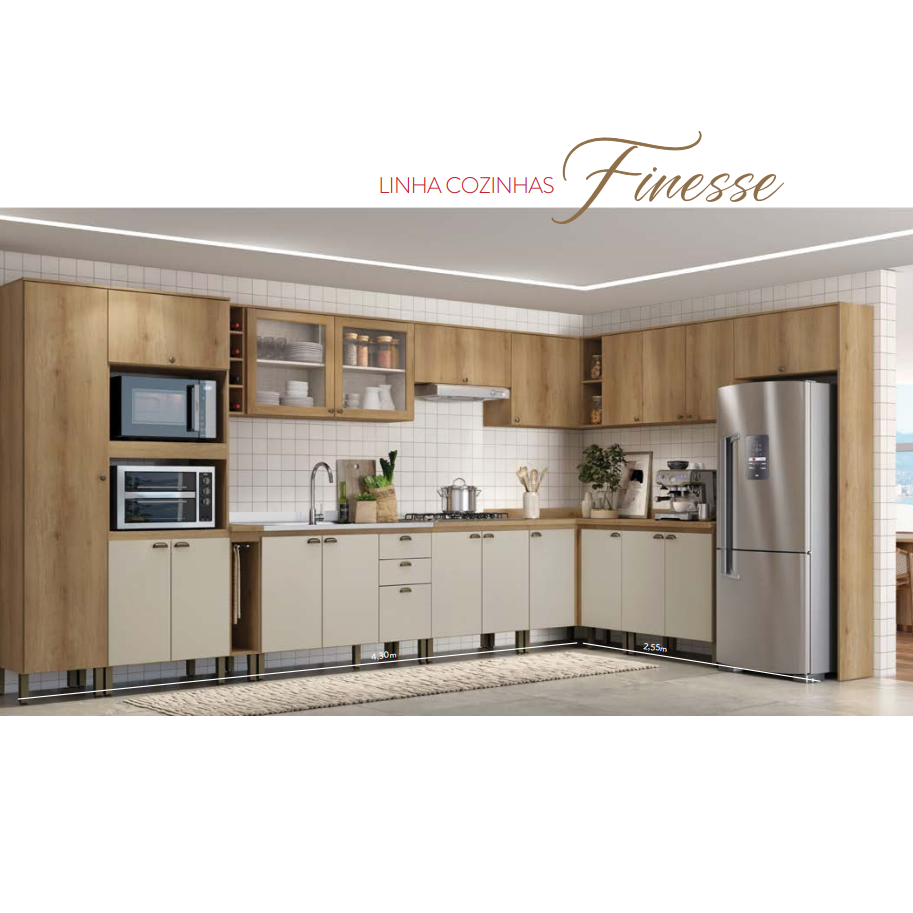 PREÇO + BARATO DO BRASIL | Cozinha Modulada Sob Medida Finesse | THB