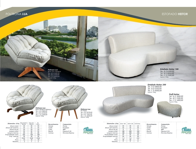 Puffs | Julia - Yaris - Nilo - Nero - Clis - Runa | Mara Madan | Venda -45% 0525