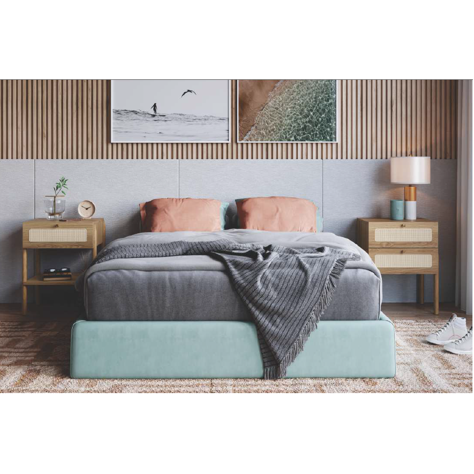 PREÇO + BARATO DO BRASIL | Mesa De Cabeceira Oslo 1 Gaveta | L 0.48 | 27932 | Artesano 