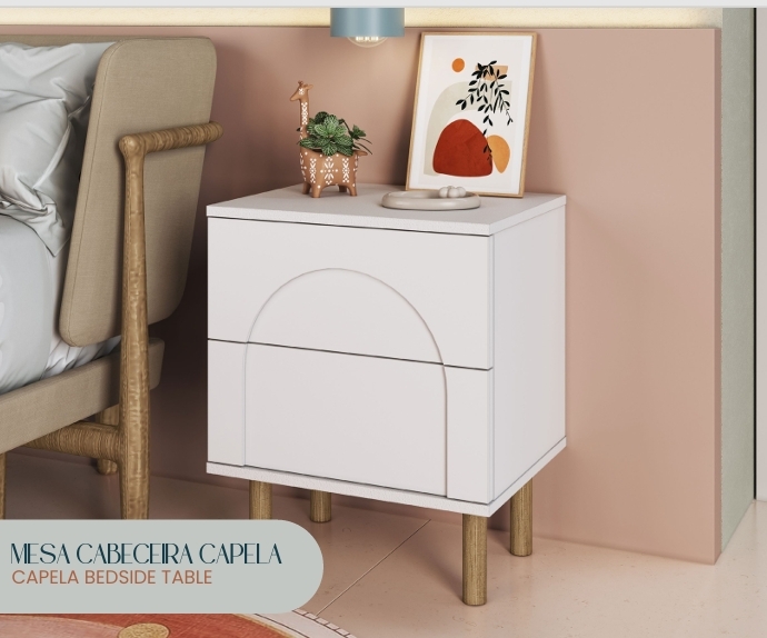 Mesa de Cabeceira Capela | Metta Mobili 0626