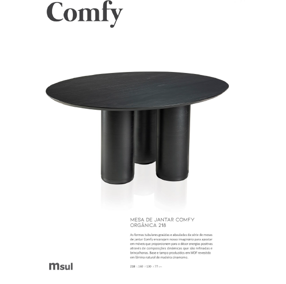 PREÇO + BARATO DO BRASIL | Mesa de Jantar Comfy 218 | Msul Móveis