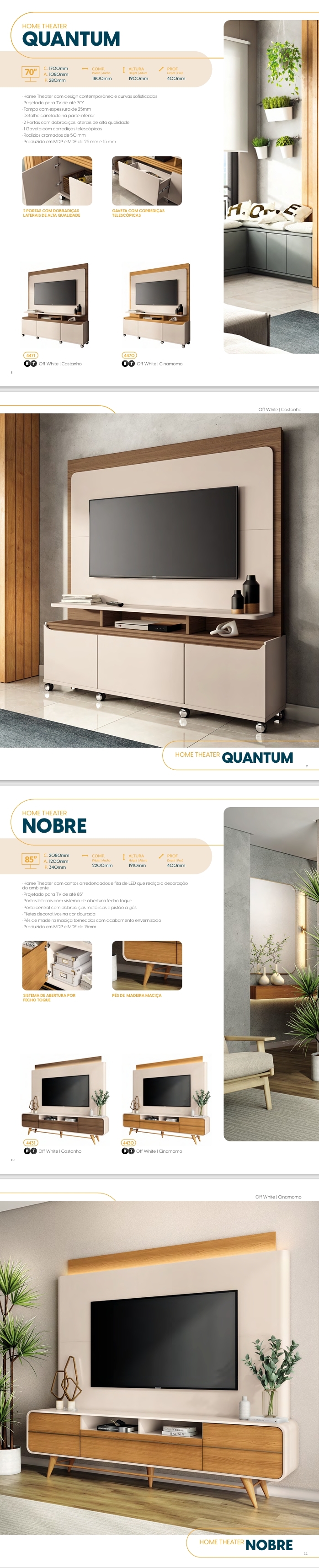 Home Theater | Quantum - Nobre - Artís - Montane - Titan - Bold - Órbis - Luxor -Artheo | HB Móveis 0425