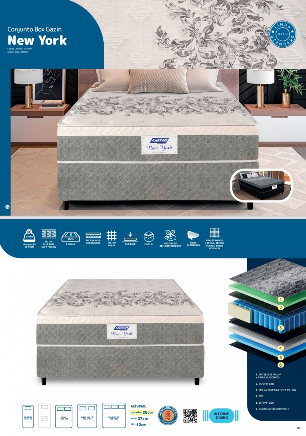 Conjunto Box New York | Gazin | Venda : +40% 0425
