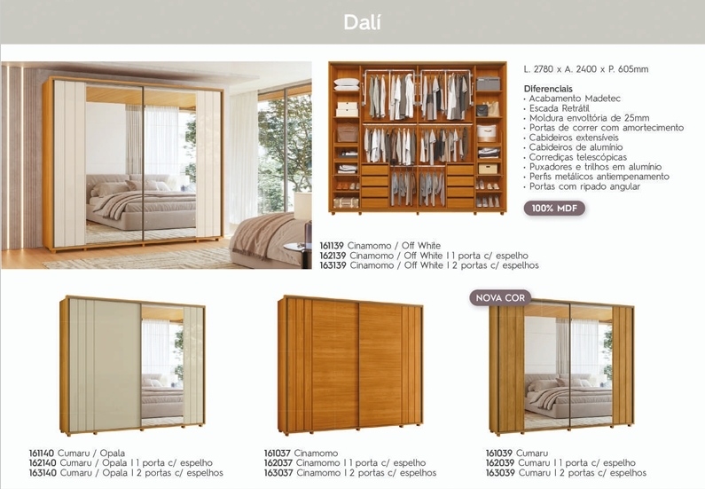 Roupeiro Dalí | Madetec 0925